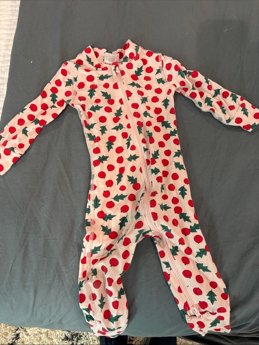 Hanna Andersson Holly Print Footies 12-18 Mo